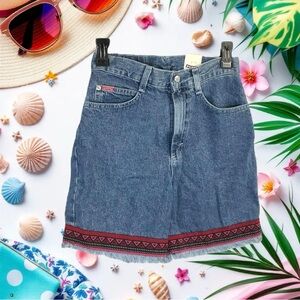 NWT Lee Riders Retro Stone Cut-Off Jean Shorts w Red Trim Girls Size 14 Reg